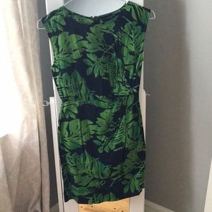 Banana Republic Dress. Size OP.  Palm Print.